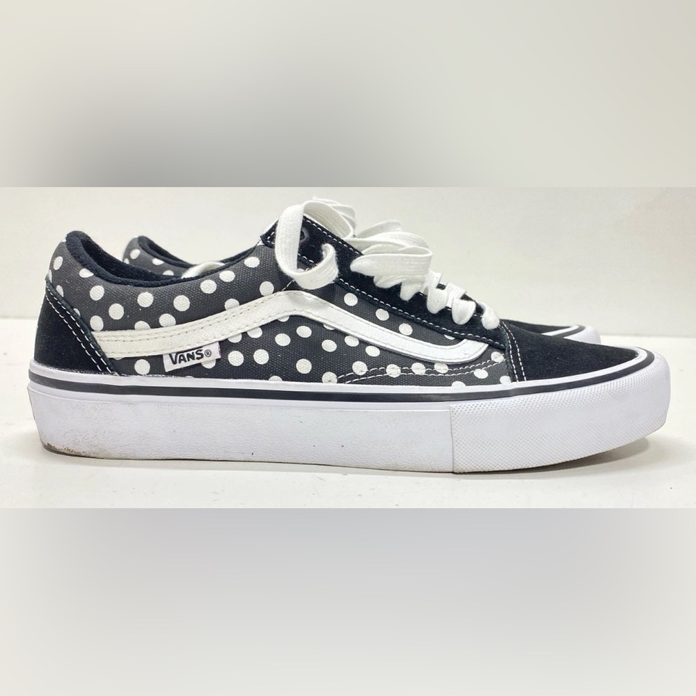 Size 8 - VANS Old Skool Pro x Baker Dustin Dollin - Polka Dots Skate Sneaker EUC - Picture 3 of 7